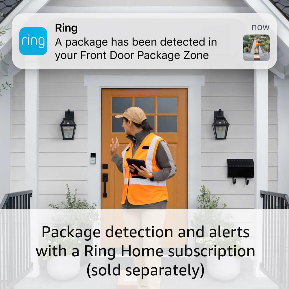 RMAJ HomeGuard™ – Ring Doorbell + Smart Floodlight Cam (Black)