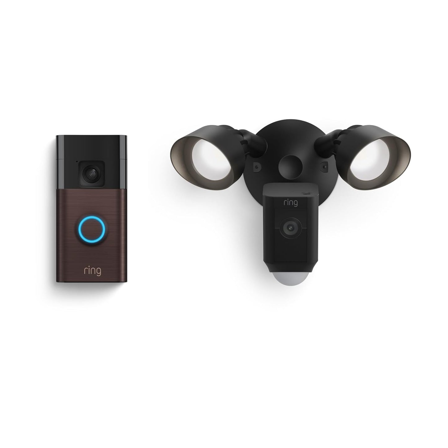 RMAJ HomeGuard™ – Ring Doorbell + Smart Floodlight Cam (Black)