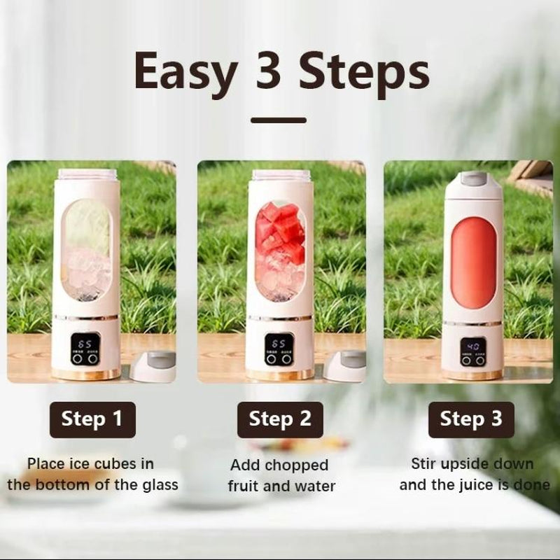 【Tiktok Top Seller】Digital Multimode Juicer Blender - Smart LED Display, Diet-Friendly,Leak Proof Design for Smoothies Liquid Diet, Shakes & Baby Food,Best Compact Blender for Home & Travel, Lemon Juicer,Fathers Day Gift