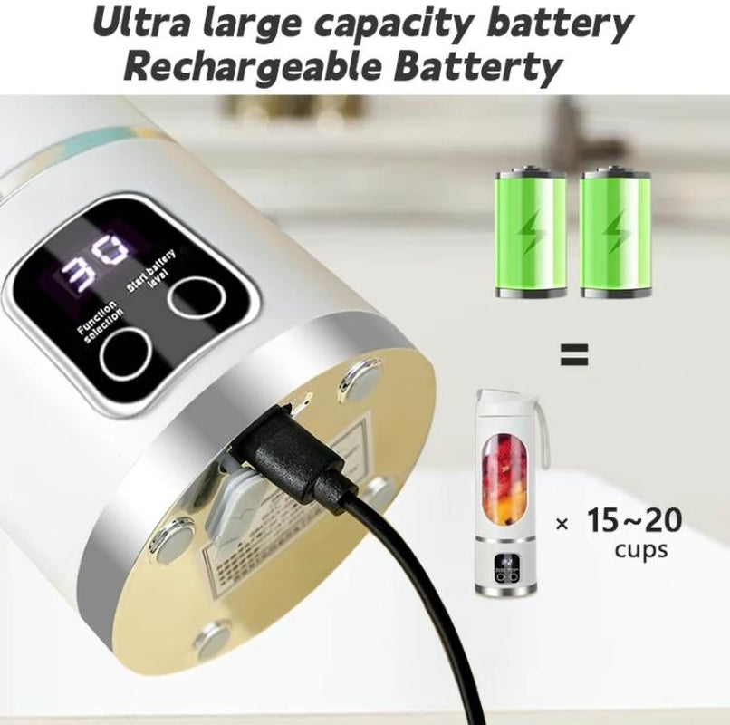 【Tiktok Top Seller】Digital Multimode Juicer Blender - Smart LED Display, Diet-Friendly,Leak Proof Design for Smoothies Liquid Diet, Shakes & Baby Food,Best Compact Blender for Home & Travel, Lemon Juicer,Fathers Day Gift