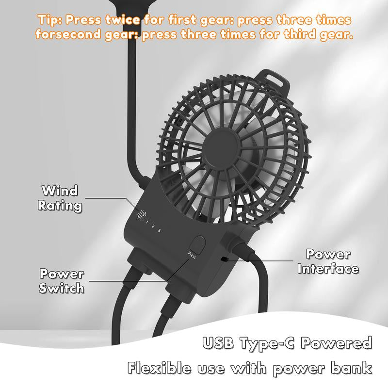 Type-C Adjustable Body Robot Mini Portable Fan with 3 Speed Settings, 2 Hour Usage Time Handheld Fan with Silicone Sucker, Small Fan Flexible Body, Gift for Mom, Suitable for Outdoor Traveling Work