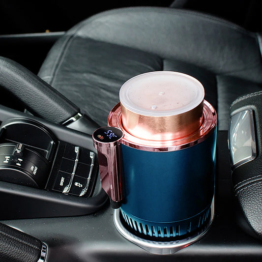 Stay Cozy and Refreshed Anywhere: The Smart 2-in-1 Car Cup Warmer & Cooler for All Your Beverage Needs!