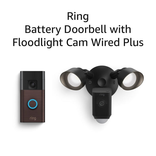 RMAJ HomeGuard™ – Ring Doorbell + Smart Floodlight Cam (Black)