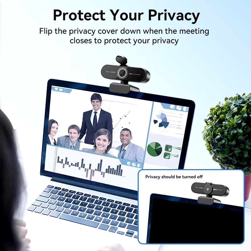 Experience Crystal Clear Video Calls with Our 4K Autofocus Webcam - Perfect for Video Conferencing and Live Streaming!