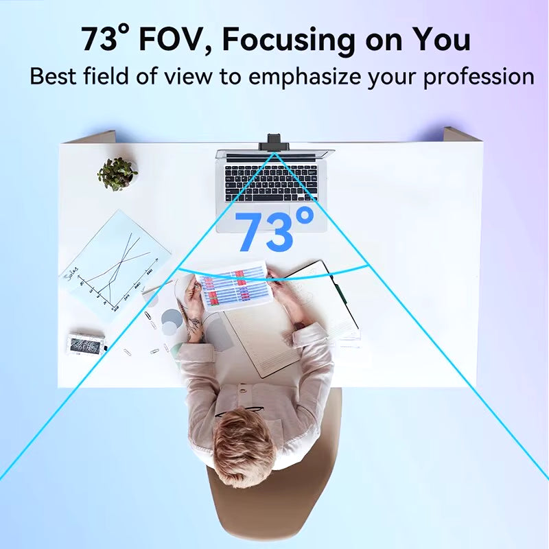 Experience Crystal Clear Video Calls with Our 4K Autofocus Webcam - Perfect for Video Conferencing and Live Streaming!